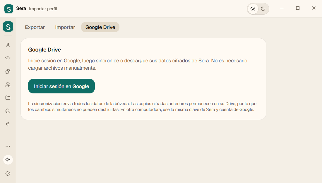 Google Drive antes de iniciar sesión: haga clic en "Iniciar sesión en Google".