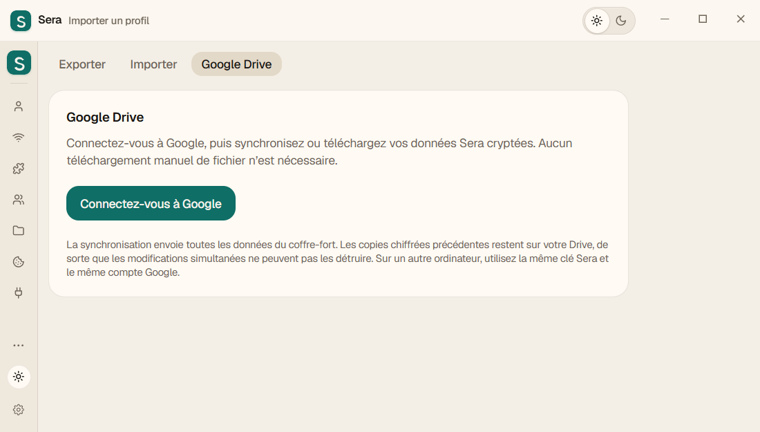 Google Drive avant de vous connecter : cliquez sur « Connectez-vous à Google ».